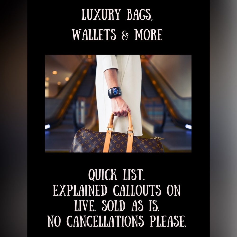 QUICK LIST. EXPLAINED
CALLOUTS ON LIVE. SOLD AS IS.
NO CANCELLATIONS PLE…